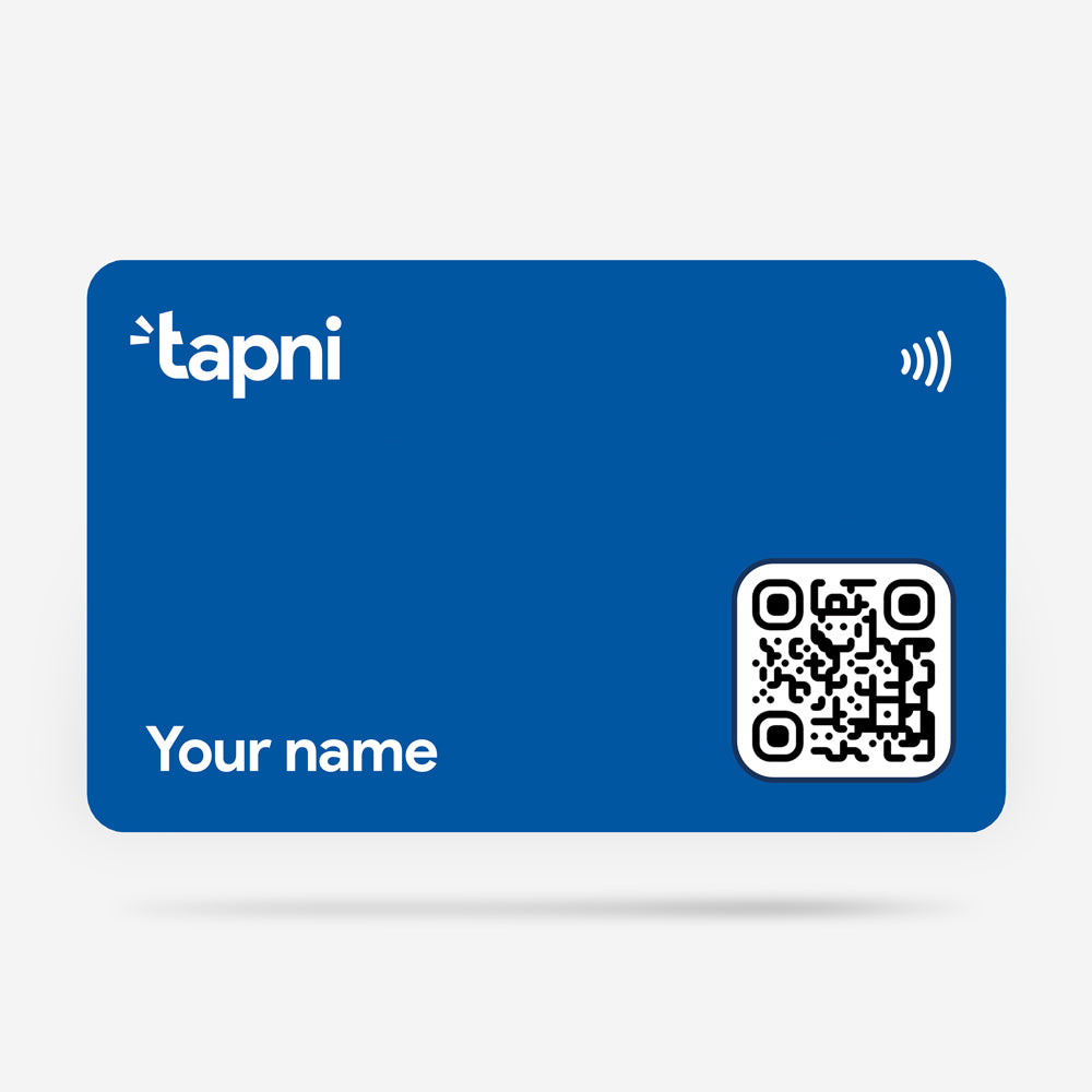 Tapni Card Blue NFC Smart Business Card