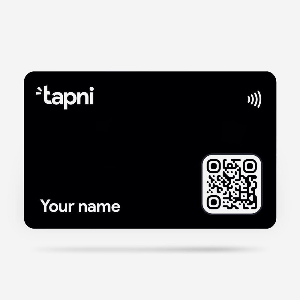 Tapni Card Black Darkula NFC Smart Business Card