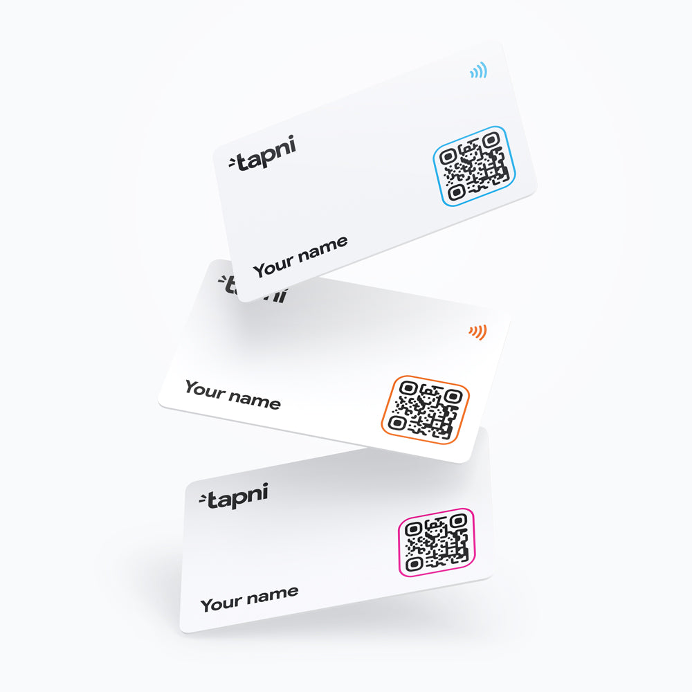 Tapni Card White NFC Smart Business Card